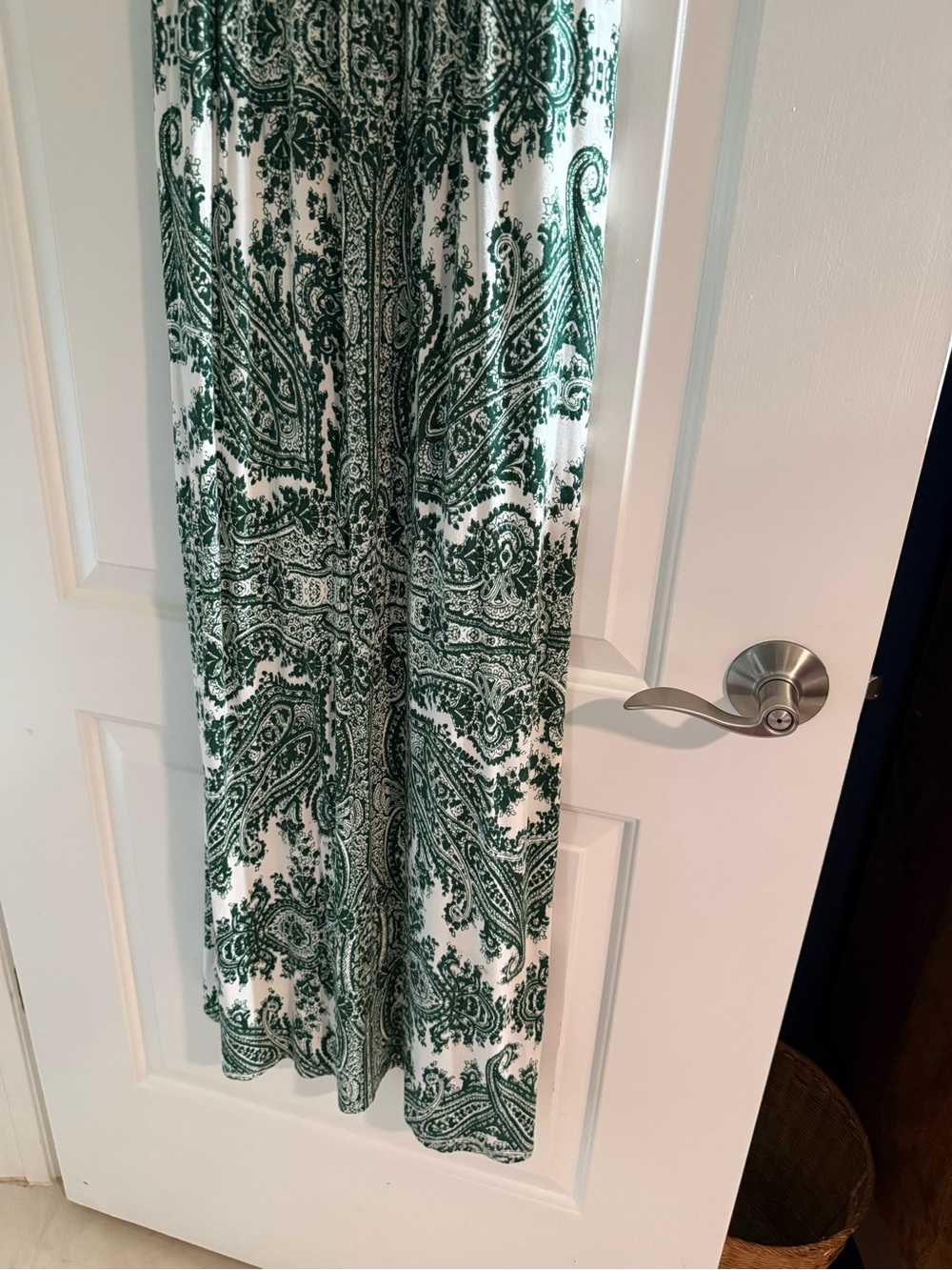 Moulinette Soeurs Anthropologie Green Paisley Maxi Dress Size M - Picture 5 of 12